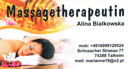 Alina Bialkowska – Massagetherapeutin